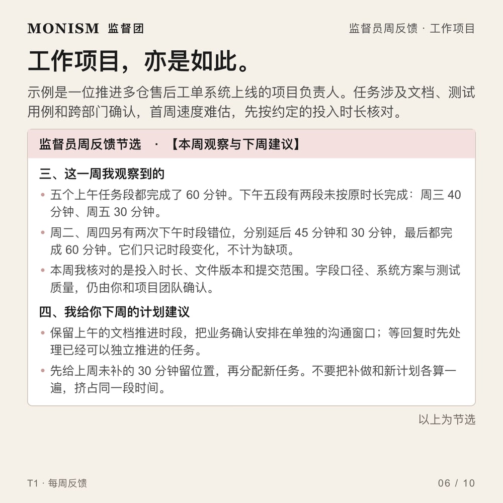 监督员周反馈